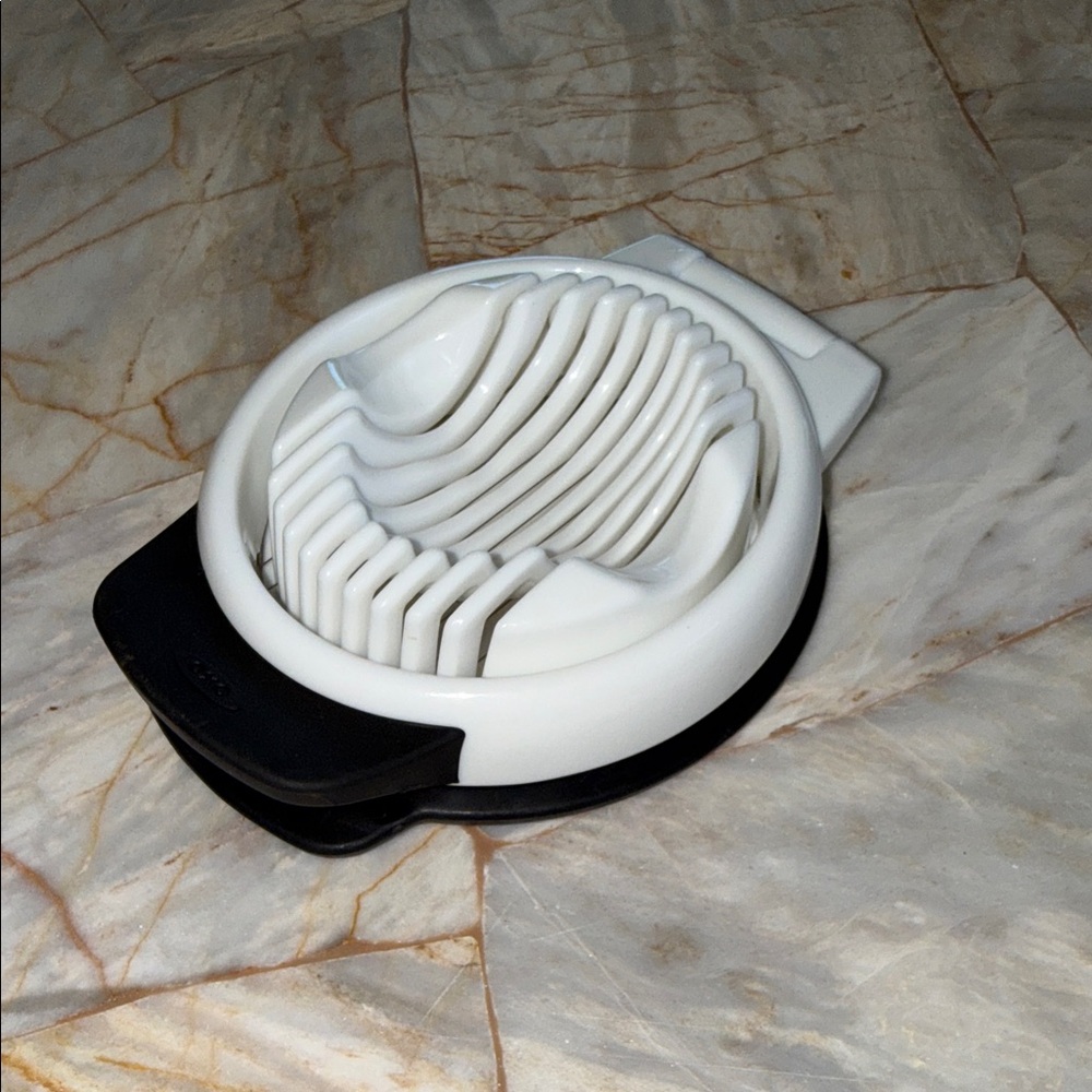 OXO Good Grips Black and White Stainless Steel Egg Slicer Kitchen Tool